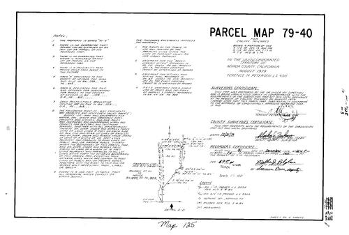 Click to see Parcel Map Book 14, pg. 125 (1979) of Nevada County Recorders Parcel Maps Book 14