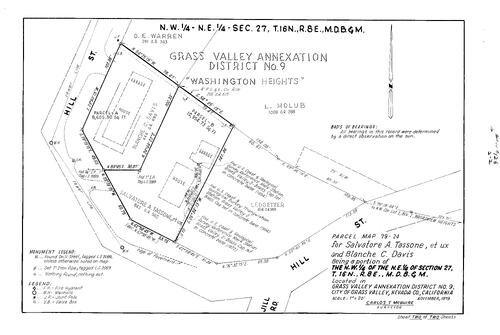Click to see Parcel Map Book 14, pg. 126 (1980) of Nevada County Recorders Parcel Maps Book 14