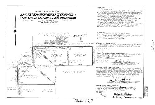 Click to see Parcel Map Book 14, pg. 127 (1980) of Nevada County Recorders Parcel Maps Book 14