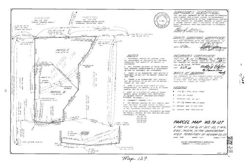 Click to see Parcel Map Book 14, pg. 129 (1980) of Nevada County Recorders Parcel Maps Book 14