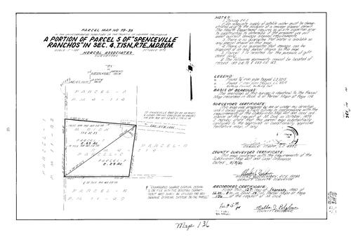 Click to see Parcel Map Book 14, pg. 136 (1980) of Nevada County Recorders Parcel Maps Book 14