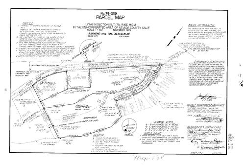 Click to see Parcel Map Book 14, pg. 138 (1980) of Nevada County Recorders Parcel Maps Book 14