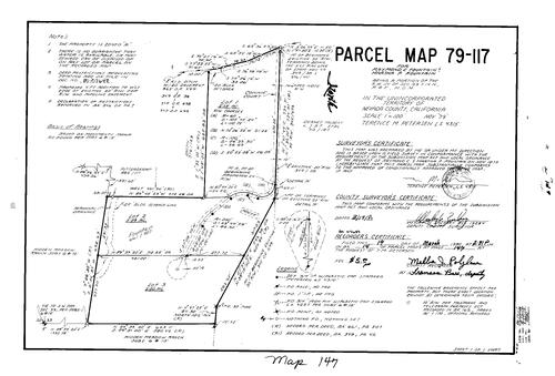 Click to see Parcel Map Book 14, pg. 147 (1980) of Nevada County Recorders Parcel Maps Book 14