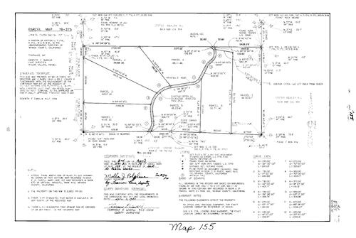Click to see Parcel Map Book 14, pg. 155 (1980) of Nevada County Recorders Parcel Maps Book 14