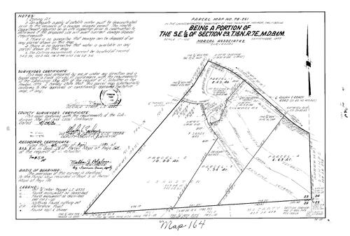 Click to see Parcel Map Book 14, pg. 164 (1980) of Nevada County Recorders Parcel Maps Book 14