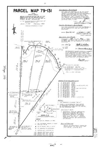 Click to see Parcel Map Book 14, pg. 166 (1980) of Nevada County Recorders Parcel Maps Book 14