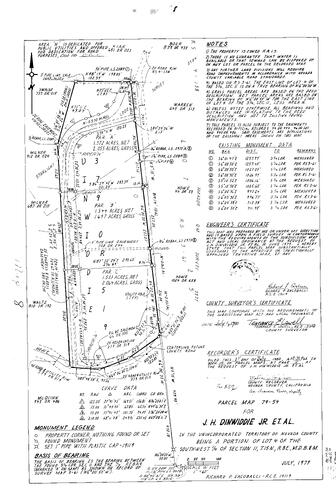 Click to see Parcel Map Book 15, pg. 8 (1980) of Nevada County Recorders Parcel Maps Book 15
