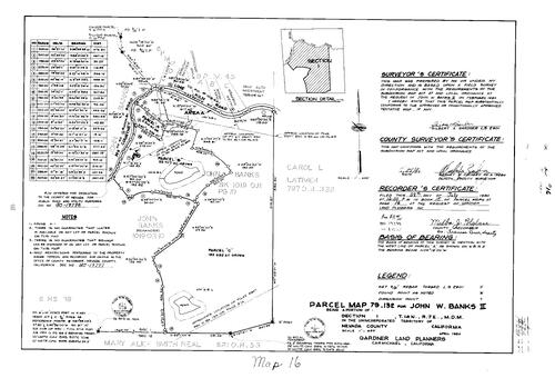 Click to see Parcel Map Book 15, pg. 16 (1980) of Nevada County Recorders Parcel Maps Book 15