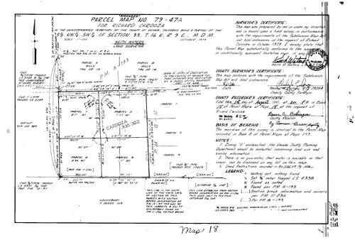 Click to see Parcel Map Book 15, pg. 18 (1980) of Nevada County Recorders Parcel Maps Book 15