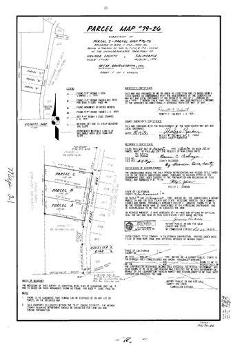 Click to see Parcel Map Book 15, pg. 21 (1980) of Nevada County Recorders Parcel Maps Book 15