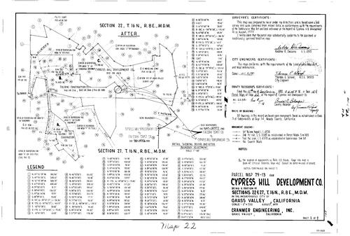 Click to see Parcel Map Book 15, pg. 22 (1980) of Nevada County Recorders Parcel Maps Book 15