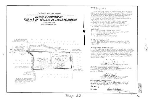 Click to see Parcel Map Book 15, pg. 23 (1980) of Nevada County Recorders Parcel Maps Book 15