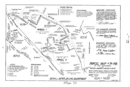 Click to see Parcel Map Book 15, pg. 33 (1980) of Nevada County Recorders Parcel Maps Book 15