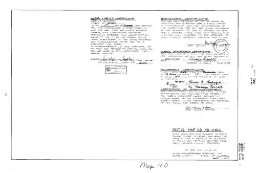 Click to see Parcel Map Book 15, pg. 40 (1980) of Nevada County Recorders Parcel Maps Book 15