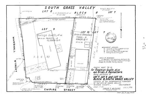 Click to see Parcel Map Book 15, pg. 44 (1980) of Nevada County Recorders Parcel Maps Book 15