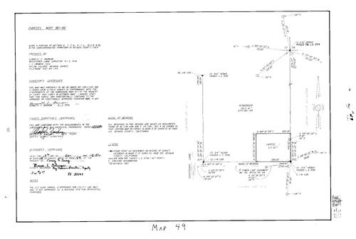 Click to see Parcel Map Book 15, pg. 49 (1980) of Nevada County Recorders Parcel Maps Book 15