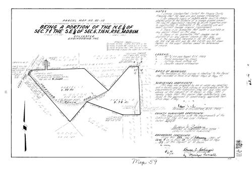 Click to see Parcel Map Book 15, pg. 59 (1981) of Nevada County Recorders Parcel Maps Book 15