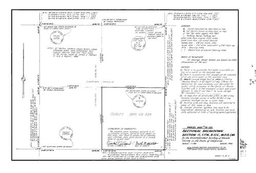Click to see Parcel Map Book 15, pg. 61 (1981) of Nevada County Recorders Parcel Maps Book 15