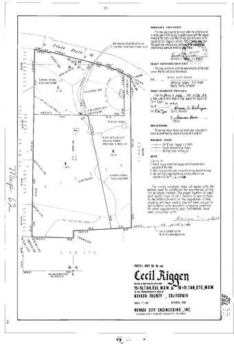 Click to see Parcel Map Book 15, pg. 62 (1981) of Nevada County Recorders Parcel Maps Book 15