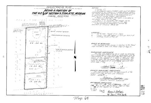 Click to see Parcel Map Book 15, pg. 64 (1981) of Nevada County Recorders Parcel Maps Book 15