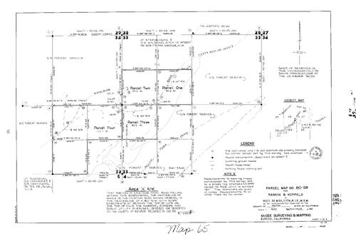 Click to see Parcel Map Book 15, pg. 65 (1981) of Nevada County Recorders Parcel Maps Book 15