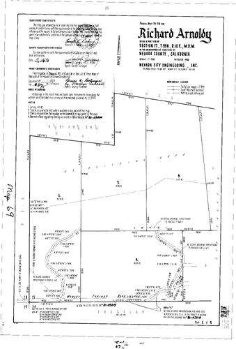 Click to see Parcel Map Book 15, pg. 69 (1981) of Nevada County Recorders Parcel Maps Book 15