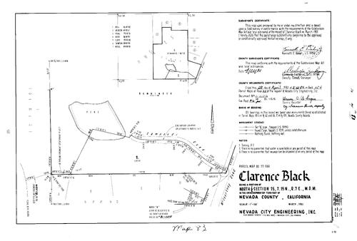 Click to see Parcel Map Book 15, pg. 83 (1981) of Nevada County Recorders Parcel Maps Book 15