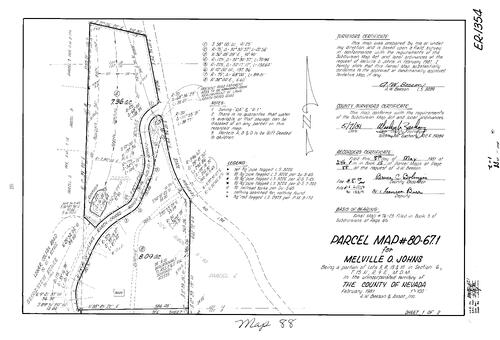 Click to see Parcel Map Book 15, pg. 88 (1981) of Nevada County Recorders Parcel Maps Book 15