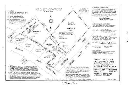 Click to see Parcel Map Book 15, pg. 112 (1981) of Nevada County Recorders Parcel Maps Book 15