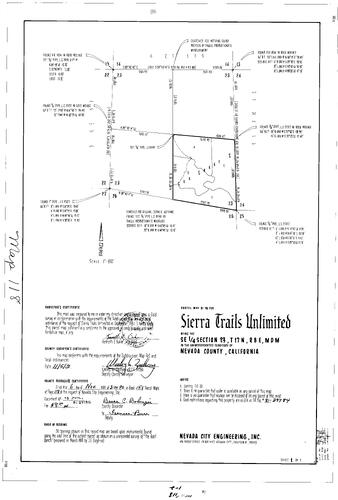 Click to see Parcel Map Book 15, pg. 118 (1981) of Nevada County Recorders Parcel Maps Book 15