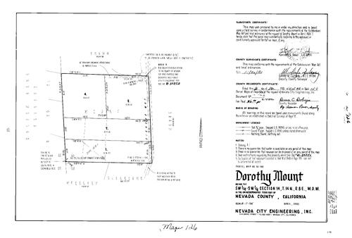 Click to see Parcel Map Book 15, pg. 126 (1981) of Nevada County Recorders Parcel Maps Book 15