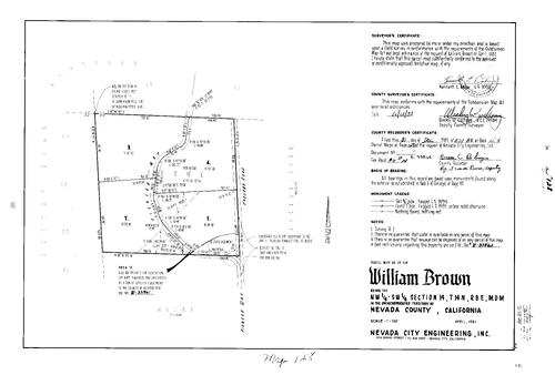 Click to see Parcel Map Book 15, pg. 128 (1981) of Nevada County Recorders Parcel Maps Book 15