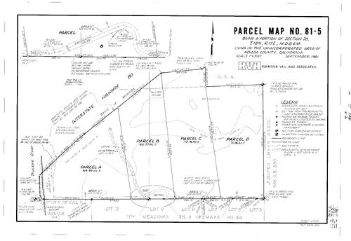 Click to see Parcel Map Book 15, pg. 138 (1982) of Nevada County Recorders Parcel Maps Book 15