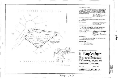 Click to see Parcel Map Book 15, pg. 140 (1982) of Nevada County Recorders Parcel Maps Book 15