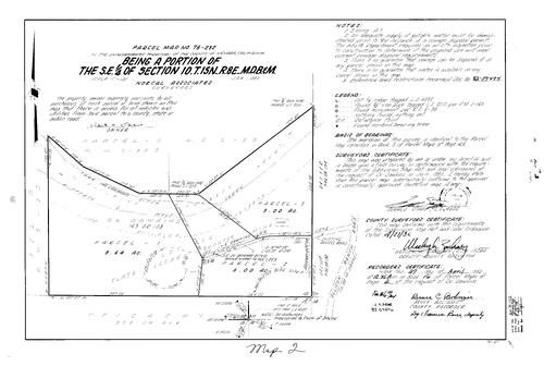 Click to see Parcel Map Book 16, pg. 2 (1982) of Nevada County Recorders Parcel Maps Book 16
