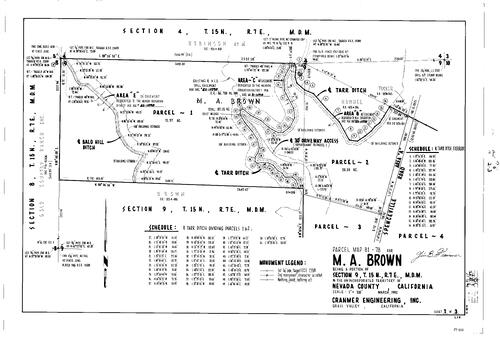 Click to see Parcel Map Book 16, pg. 6 (1982) of Nevada County Recorders Parcel Maps Book 16