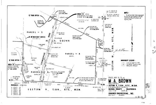 Click to see Parcel Map Book 16, pg. 6 (1982) of Nevada County Recorders Parcel Maps Book 16