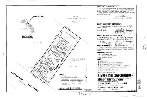 Click to see Parcel Map Book 16, pg. 11 (1982) of Nevada County Recorders Parcel Maps Book 16