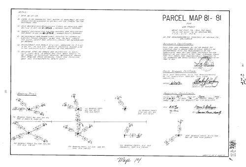 Click to see Parcel Map Book 16, pg. 14 (1982) of Nevada County Recorders Parcel Maps Book 16