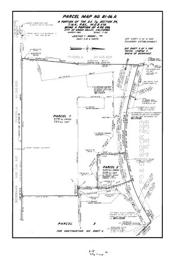 Click to see Parcel Map Book 16, pg. 24 (1982) of Nevada County Recorders Parcel Maps Book 16