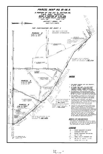 Click to see Parcel Map Book 16, pg. 24 (1982) of Nevada County Recorders Parcel Maps Book 16