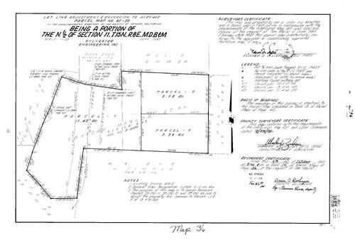 Click to see Parcel Map Book 16, pg. 36 (1982) of Nevada County Recorders Parcel Maps Book 16