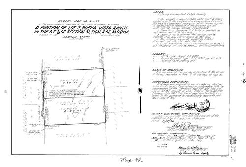 Click to see Parcel Map Book 16, pg. 42 (1982) of Nevada County Recorders Parcel Maps Book 16