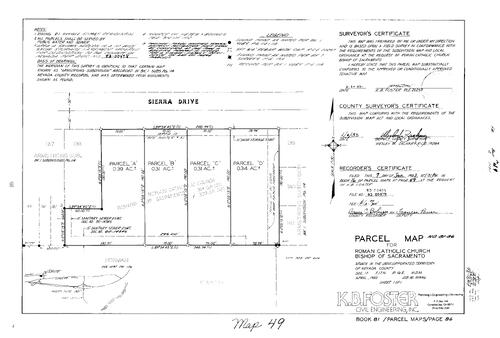 Click to see Parcel Map Book 16, pg. 49 (1983) of Nevada County Recorders Parcel Maps Book 16