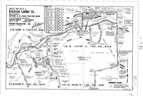 Click to see Parcel Map Book 16, pg. 57 (1983) of Nevada County Recorders Parcel Maps Book 16
