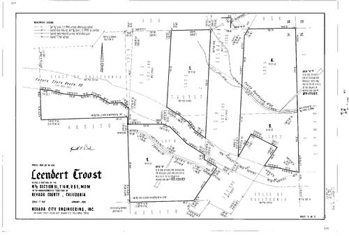 Click to see Parcel Map Book 16, pg. 64 (1983) of Nevada County Recorders Parcel Maps Book 16