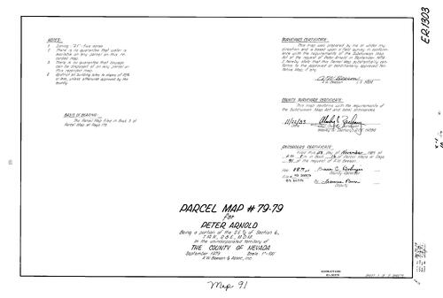 Click to see Parcel Map Book 16, pg. 91 (1983) of Nevada County Recorders Parcel Maps Book 16