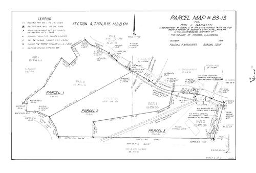 Click to see Parcel Map Book 16, pg. 96 (1983) of Nevada County Recorders Parcel Maps Book 16
