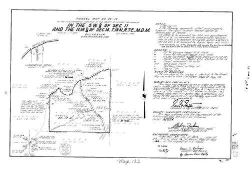 Click to see Parcel Map Book 16, pg. 122 (1984) of Nevada County Recorders Parcel Maps Book 16