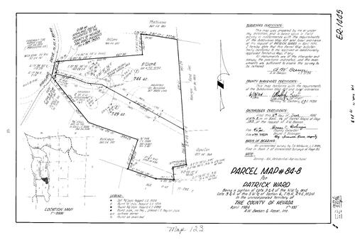 Click to see Parcel Map Book 16, pg. 123 (1984) of Nevada County Recorders Parcel Maps Book 16